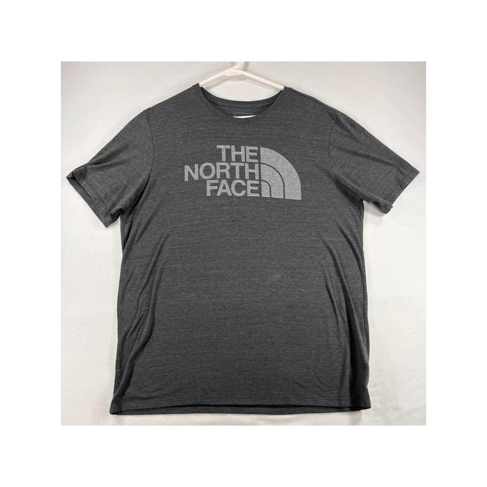 The North Face Mens Reaxion Ampere Crew T-Shirt Dark Grey Heather XL AX53Y57